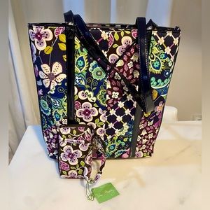 Brand NEW!  Vera Bradley Tall Tote & matching All-In-One Wristlet